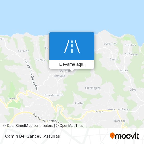 Mapa Camín Del Ganceu