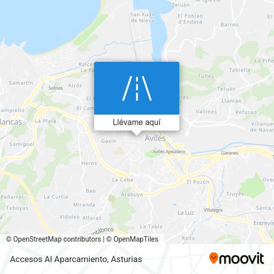 Mapa Accesos Al Aparcamiento