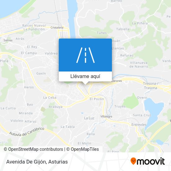 Mapa Avenida De Gijón