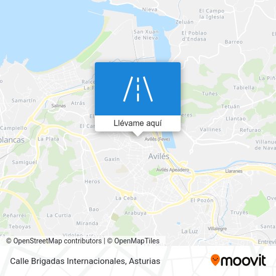 Mapa Calle Brigadas Internacionales