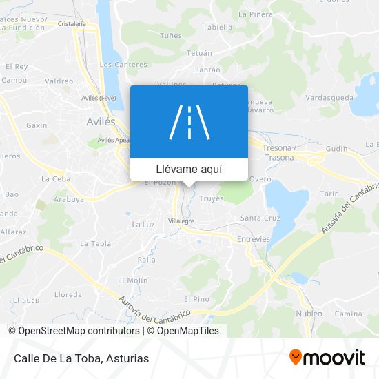 Mapa Calle De La Toba