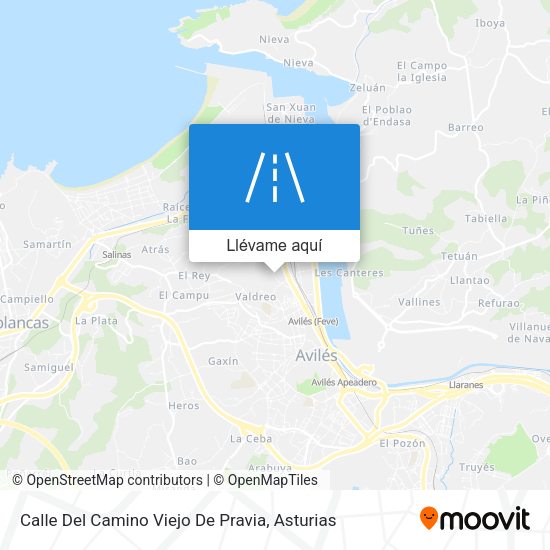 Mapa Calle Del Camino Viejo De Pravia