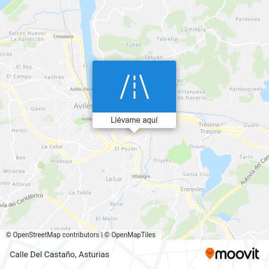 Mapa Calle Del Castaño