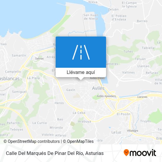 Mapa Calle Del Marqués De Pinar Del Río