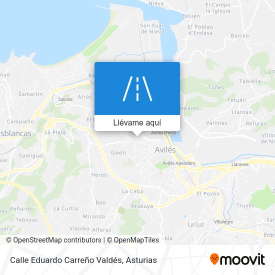 Mapa Calle Eduardo Carreño Valdés