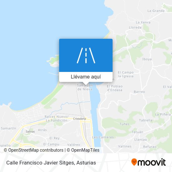 Mapa Calle Francisco Javier Sitges
