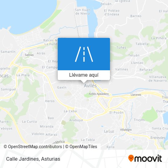 Mapa Calle Jardines