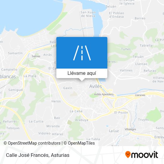 Mapa Calle José Francés
