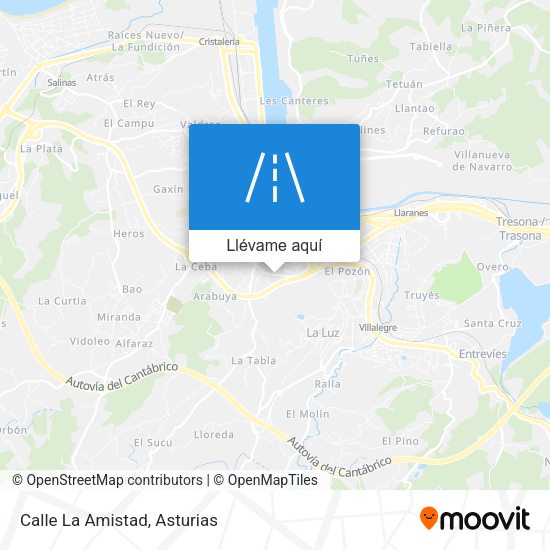 Mapa Calle La Amistad