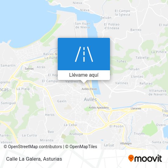 Mapa Calle La Galera