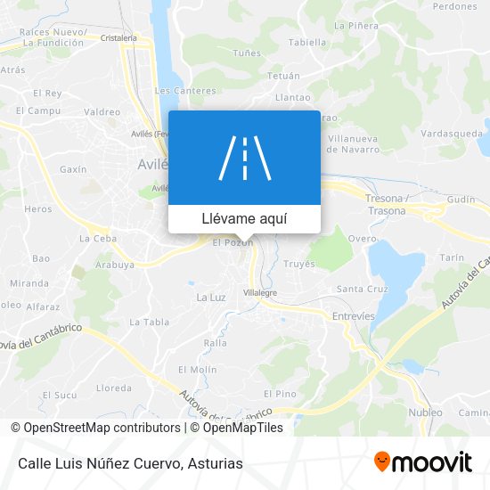 Mapa Calle Luis Núñez Cuervo