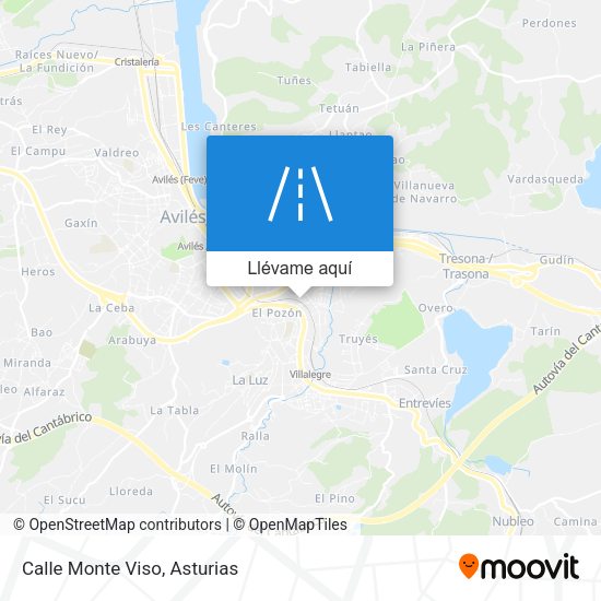 Mapa Calle Monte Viso