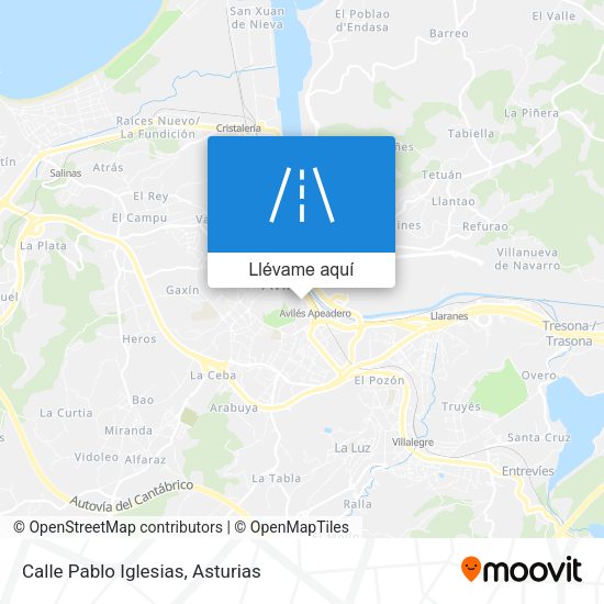 Mapa Calle Pablo Iglesias