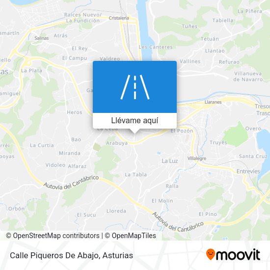 Mapa Calle Piqueros De Abajo