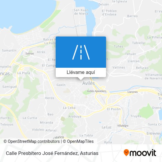 Mapa Calle Presbítero José Fernández