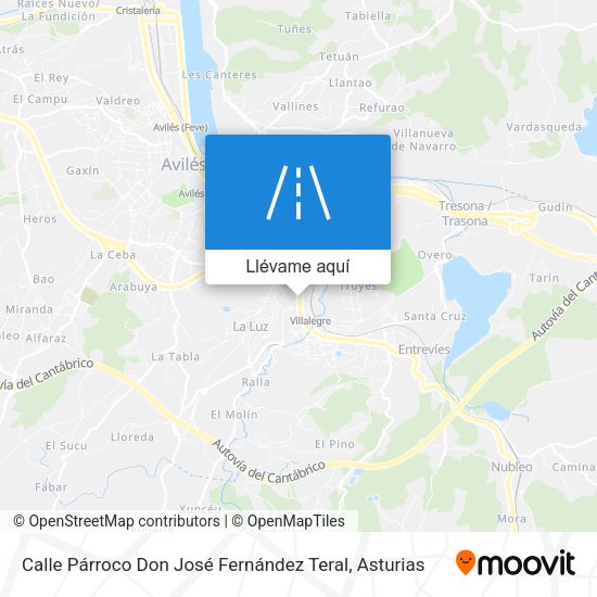Mapa Calle Párroco Don José Fernández Teral