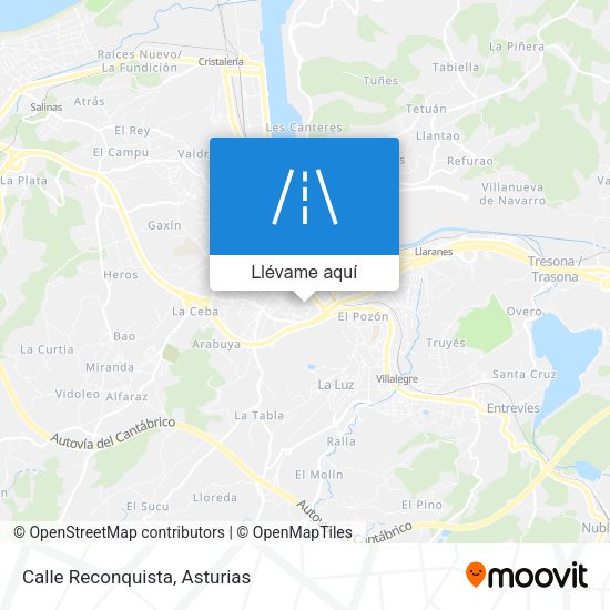 Mapa Calle Reconquista