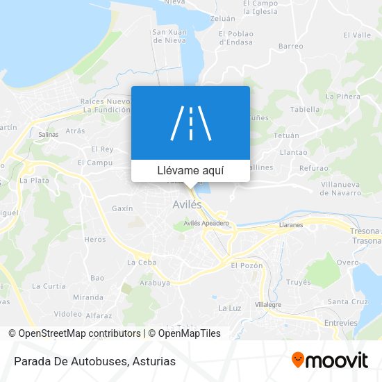 Mapa Parada De Autobuses