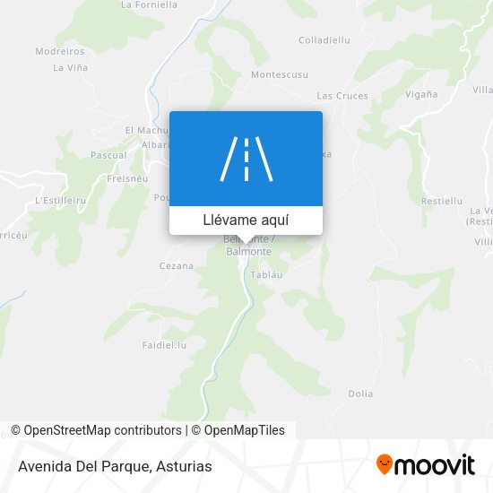 Mapa Avenida Del Parque