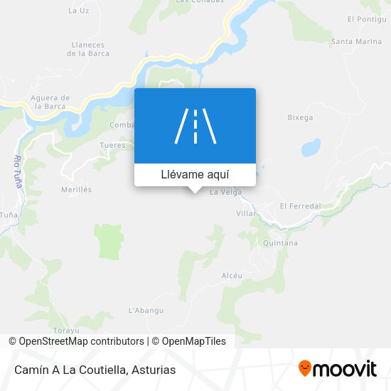 Mapa Camín A La Coutiella