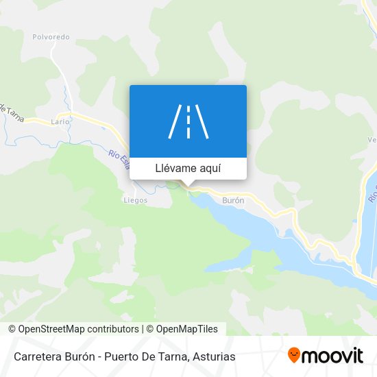 Mapa Carretera Burón - Puerto De Tarna