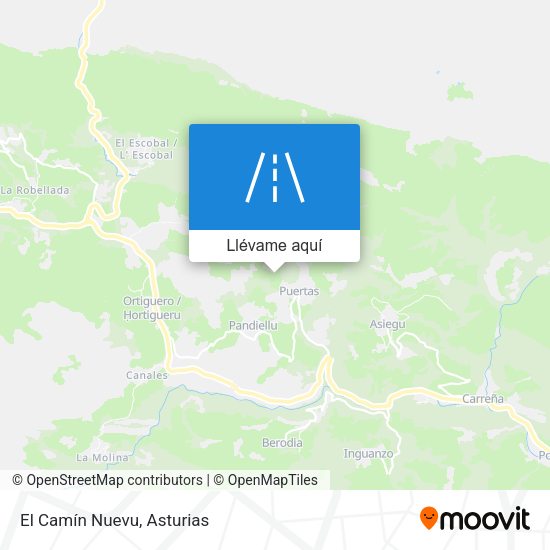 Mapa El Camín Nuevu
