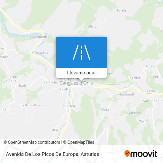 Mapa Avenida De Los Picos De Europa