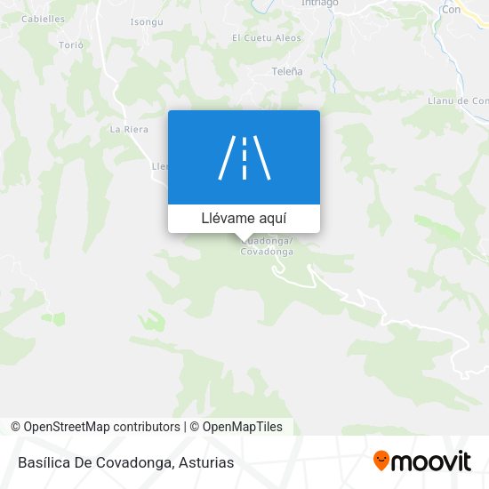 Mapa Basílica De Covadonga