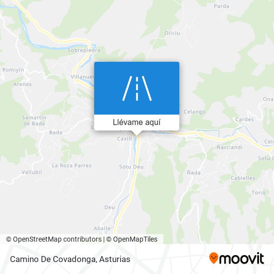 Mapa Camino De Covadonga