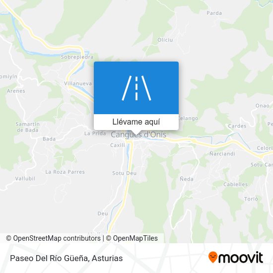 Mapa Paseo Del Río Güeña
