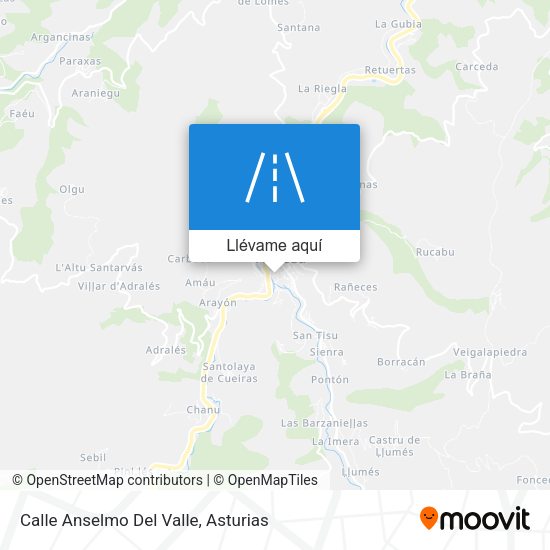 Mapa Calle Anselmo Del Valle