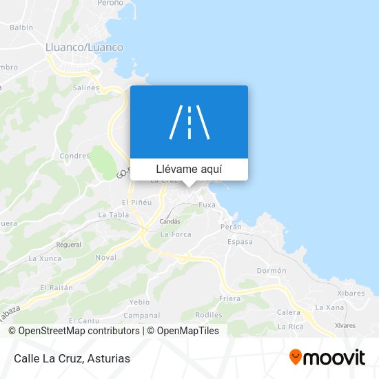 Mapa Calle La Cruz