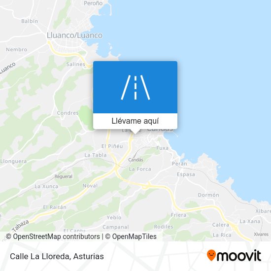 Mapa Calle La Lloreda