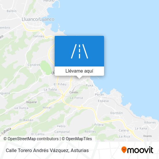 Mapa Calle Torero Andrés Vázquez