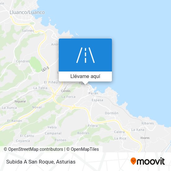 Mapa Subida A San Roque