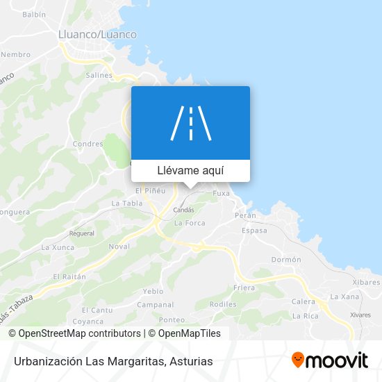Mapa Urbanización Las Margaritas