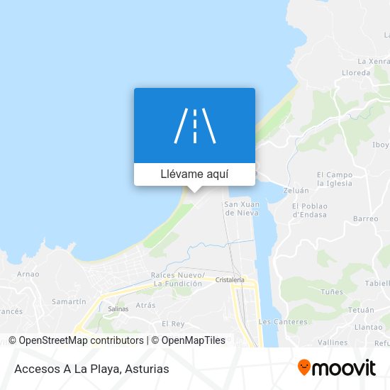 Mapa Accesos A La Playa