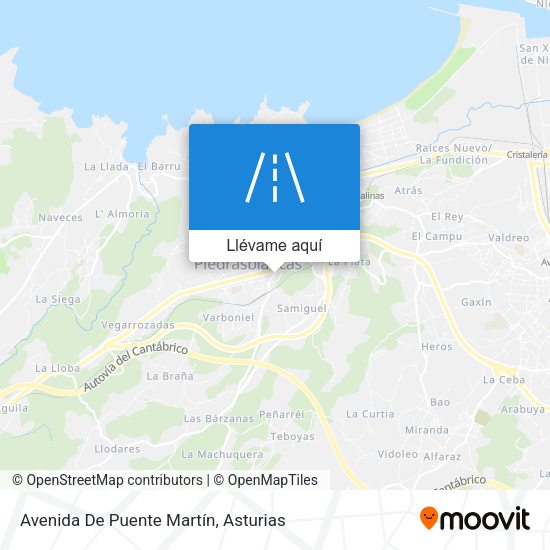 Mapa Avenida De Puente Martín