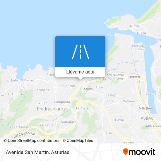 Mapa Avenida San Martín