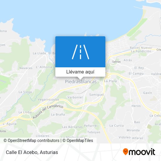 Mapa Calle El Acebo