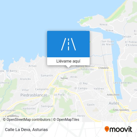 Mapa Calle La Deva