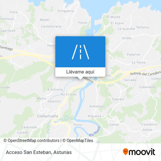 Mapa Acceso San Esteban