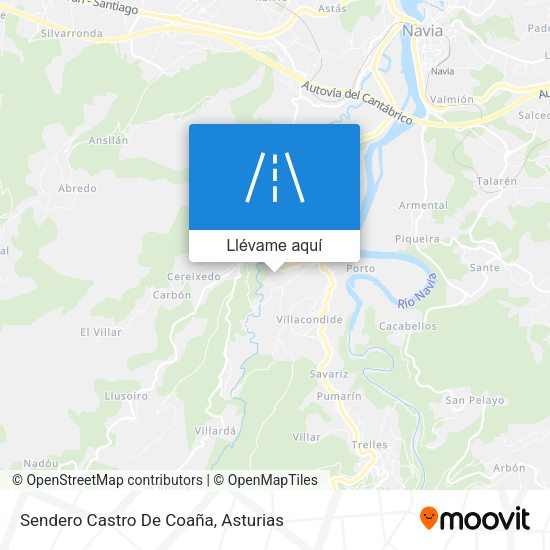 Mapa Sendero Castro De Coaña