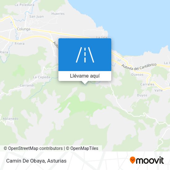 Mapa Camín De Obaya