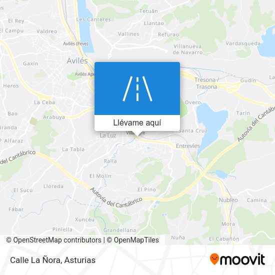 Mapa Calle La Ñora