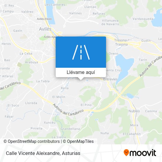Mapa Calle Vicente Aleixandre
