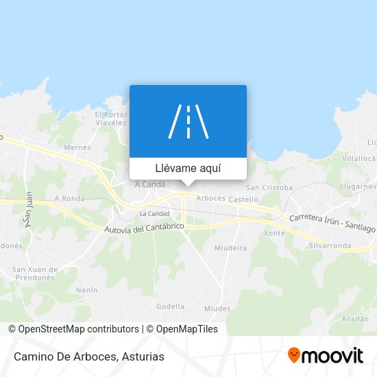 Mapa Camino De Arboces