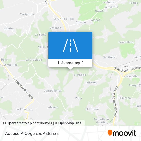 Mapa Acceso A Cogersa