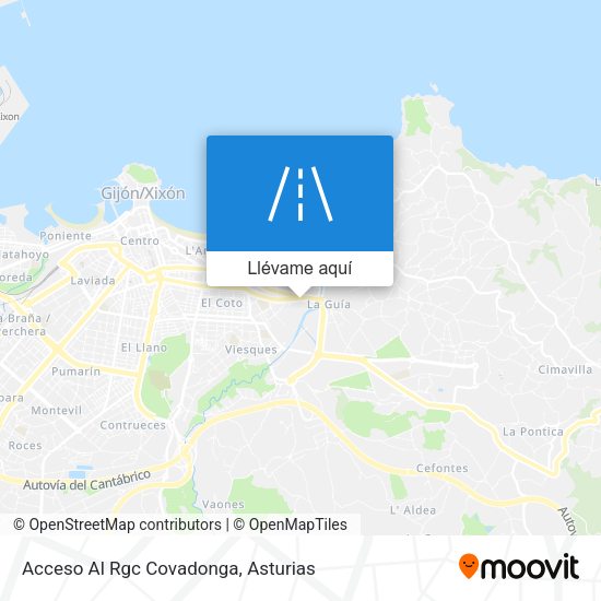 Mapa Acceso Al Rgc Covadonga