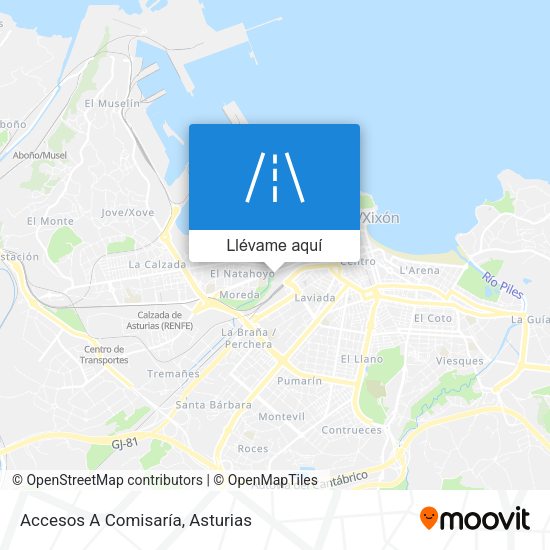 Mapa Accesos A Comisaría